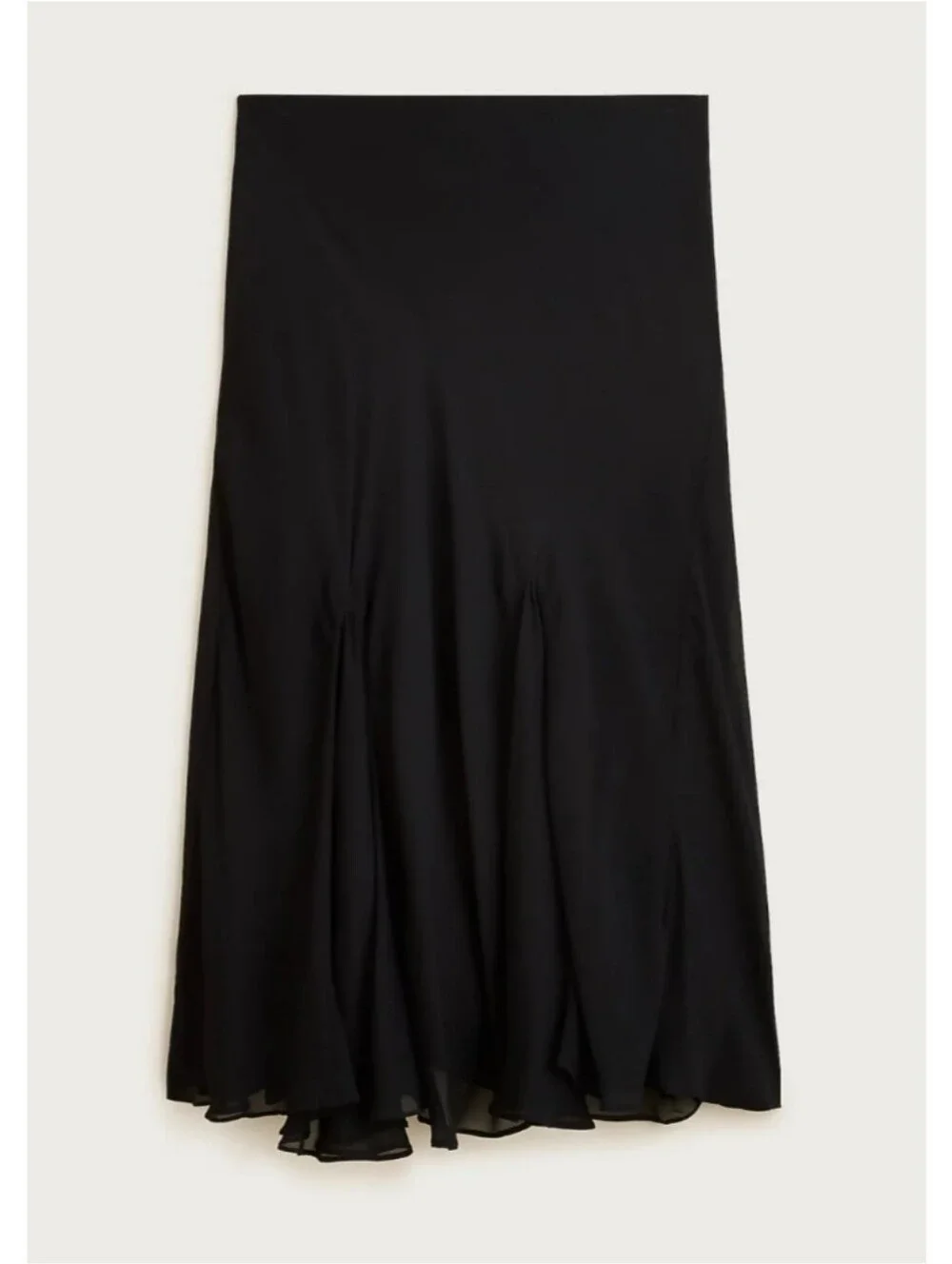 J.Crew Gwyneth Flounce-Hem Slip Skirt in Chiffon